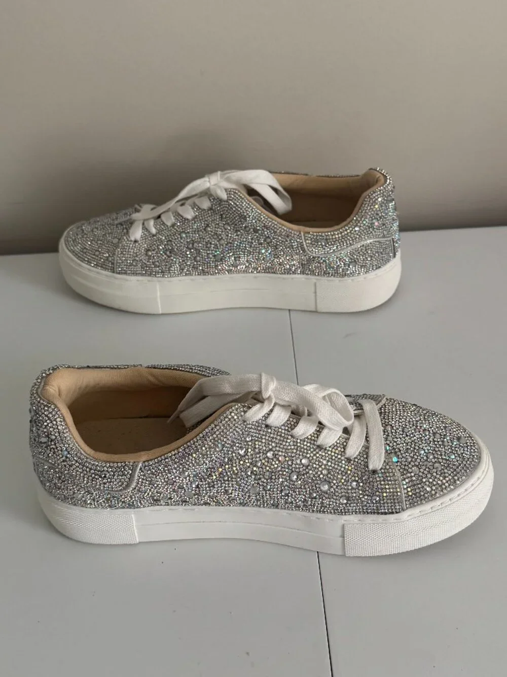Betsey Johnson Rhinestone Sneakers